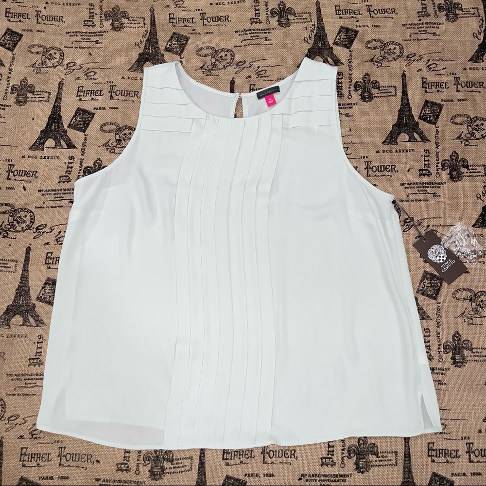 Vince Camuto NWT! Moment Zen Fashion Soft Breeze Sleeveless Top Size XL